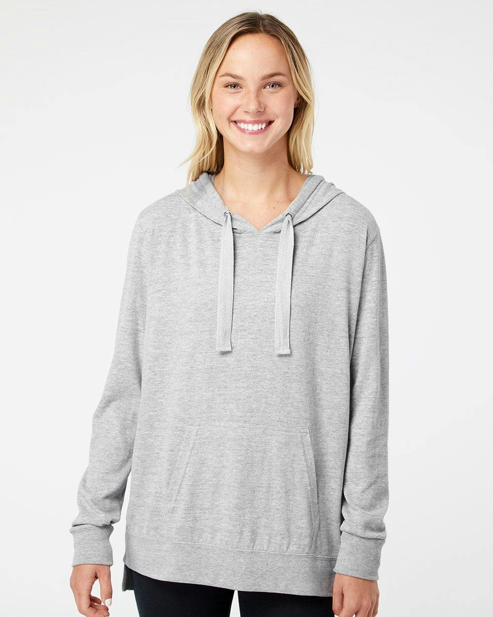 Image for Women's Sueded Jersey Hooded Sweatshirt - W21404