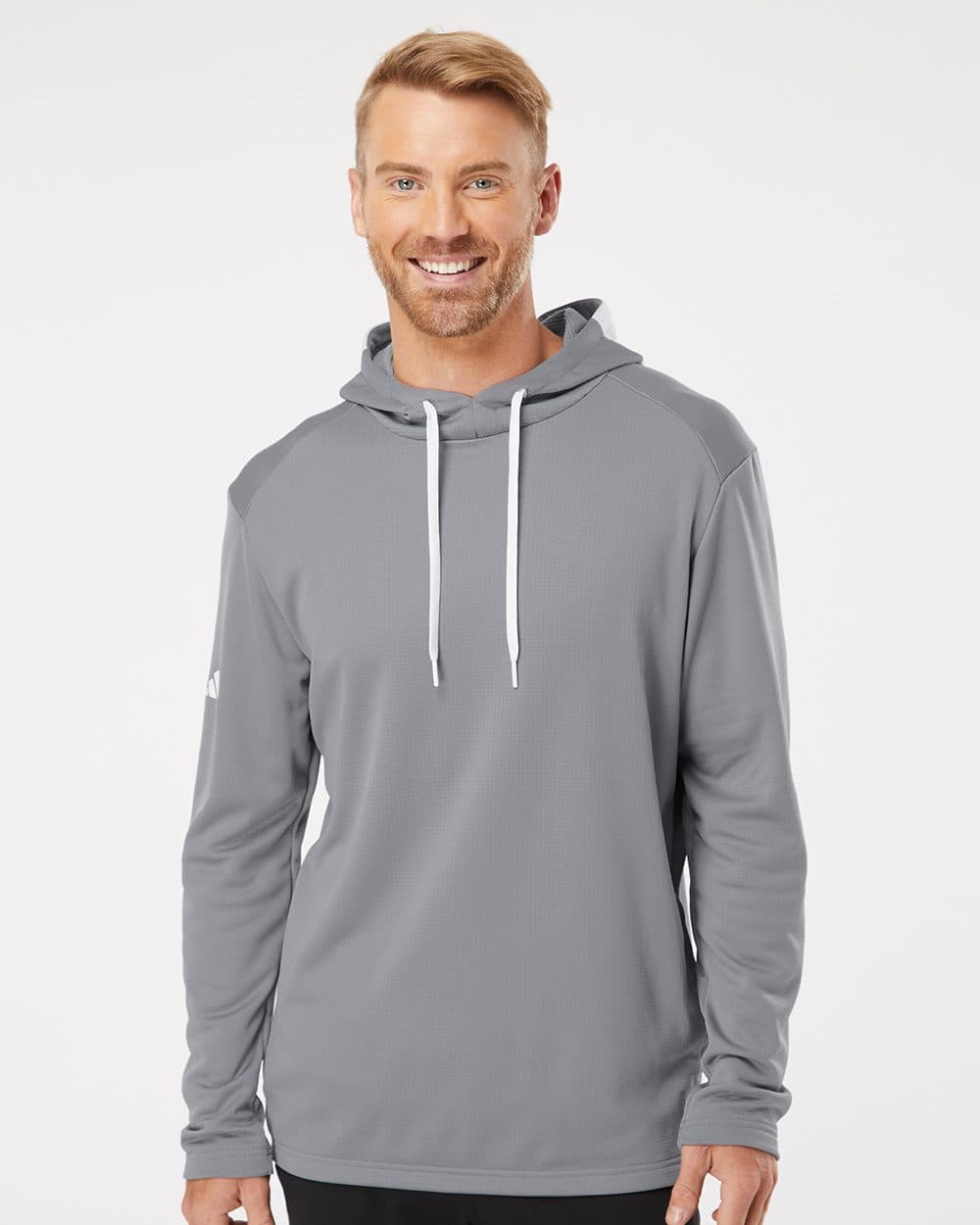 Image for Men's Textured Mixed Media Hooded Sweatshirt - A530