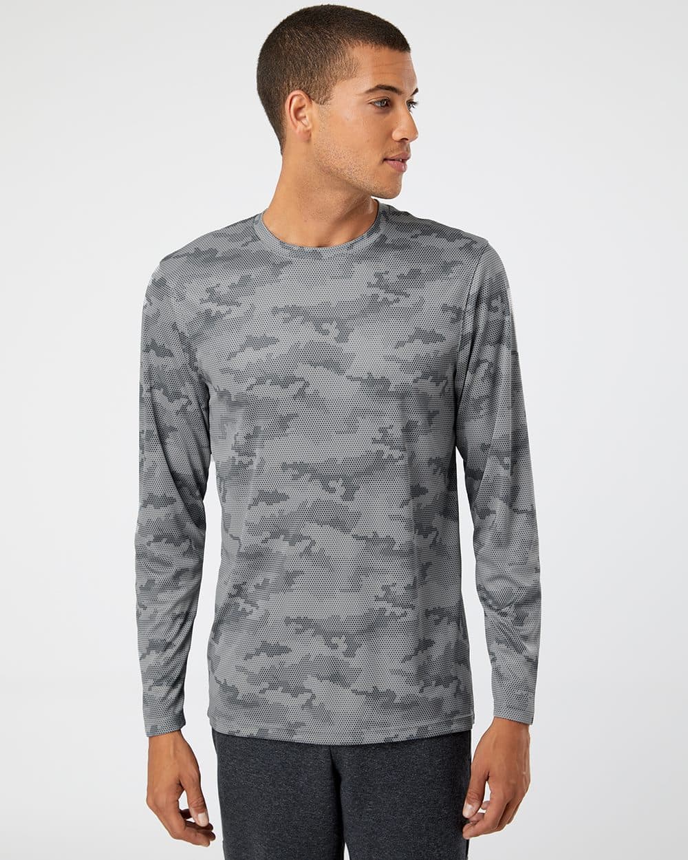Image for Unisex Pompano Performance Camo Long Sleeve T-Shirt - 217