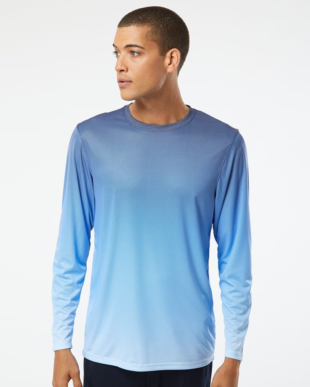 Image for Unisex Barbados Performance Pin Dot Long Sleeve T-Shirt - 225