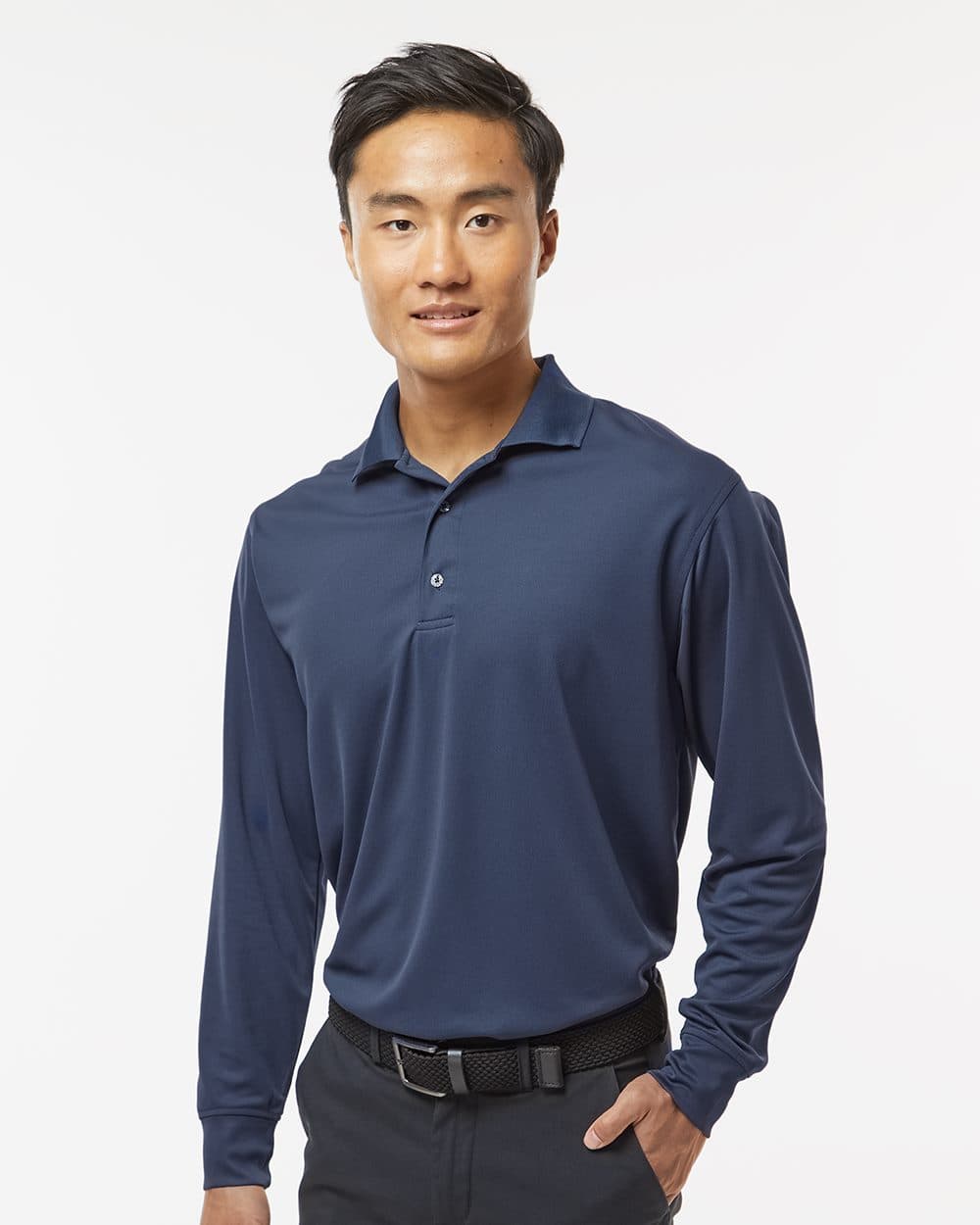 Image for Men's Prescott Long Sleeve Polo - 110