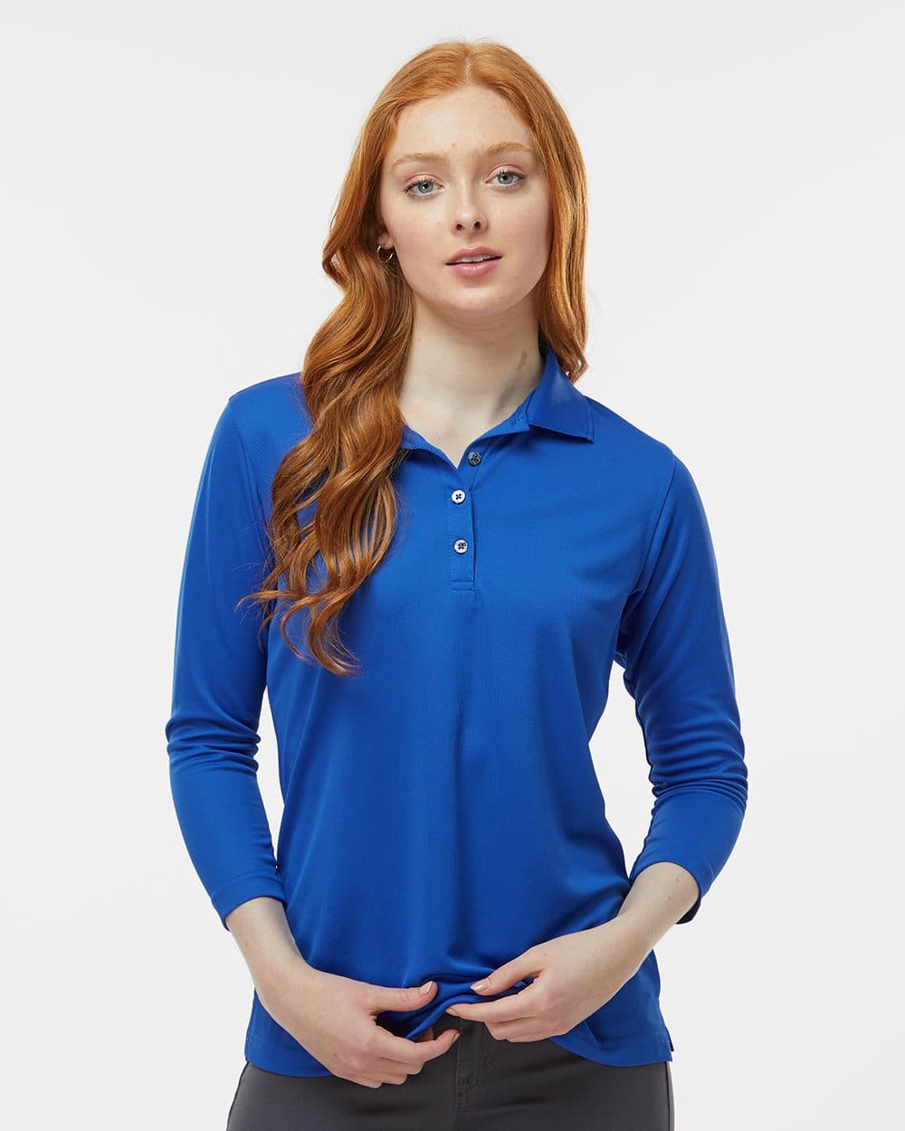 Image for Women's Lady Palm Three-Quarter Sleeve Polo - 120