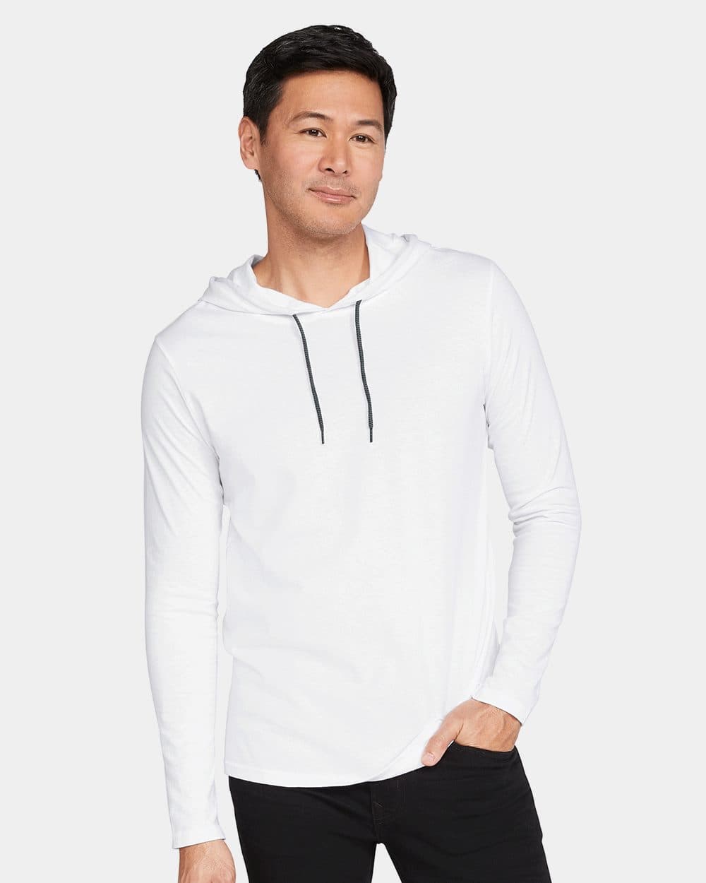 Image for Softstyle® Lightweight Hooded Long Sleeve T-Shirt - 987