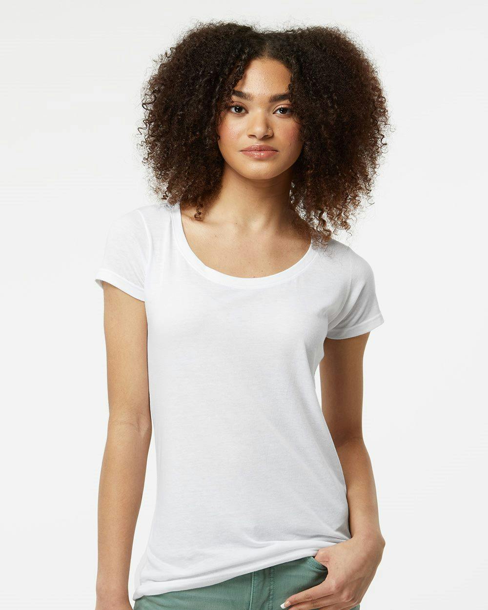 Image for Women's Poly-Rich Scoop Neck T-Shirt - 243