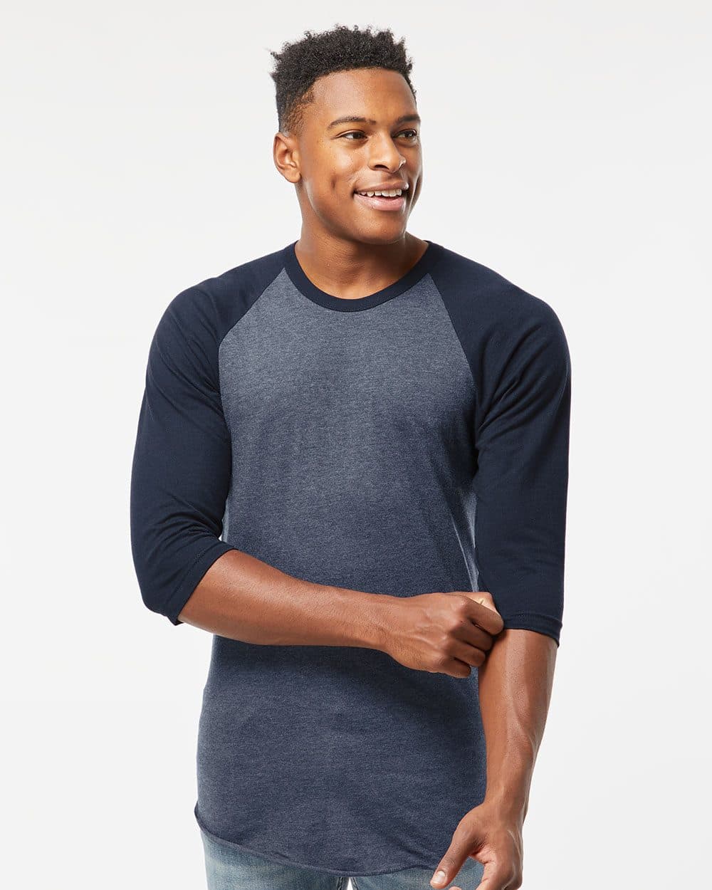 Image for Unisex Fine Jersey Raglan T-Shirt - 245