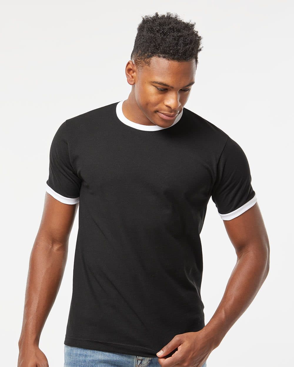 Image for Unisex Fine Jersey Ringer T-Shirt - 246