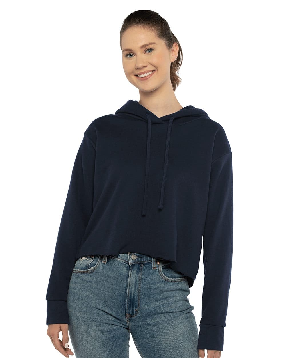 Image for Women's Laguna Sueded Raw Edge Crop Hoodie - 9384