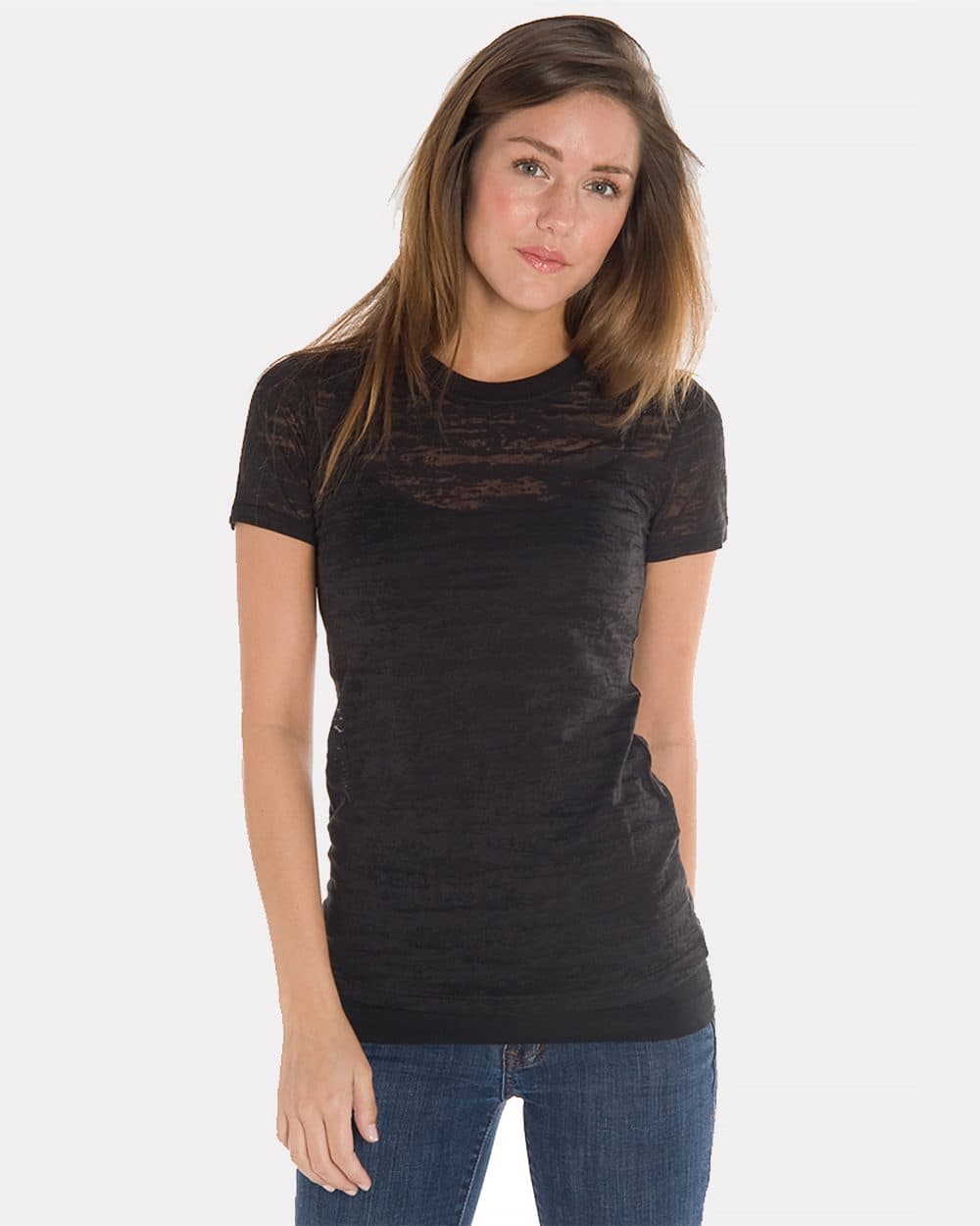 Image for Women's Junior Fit Burnout T-Shirt - H01