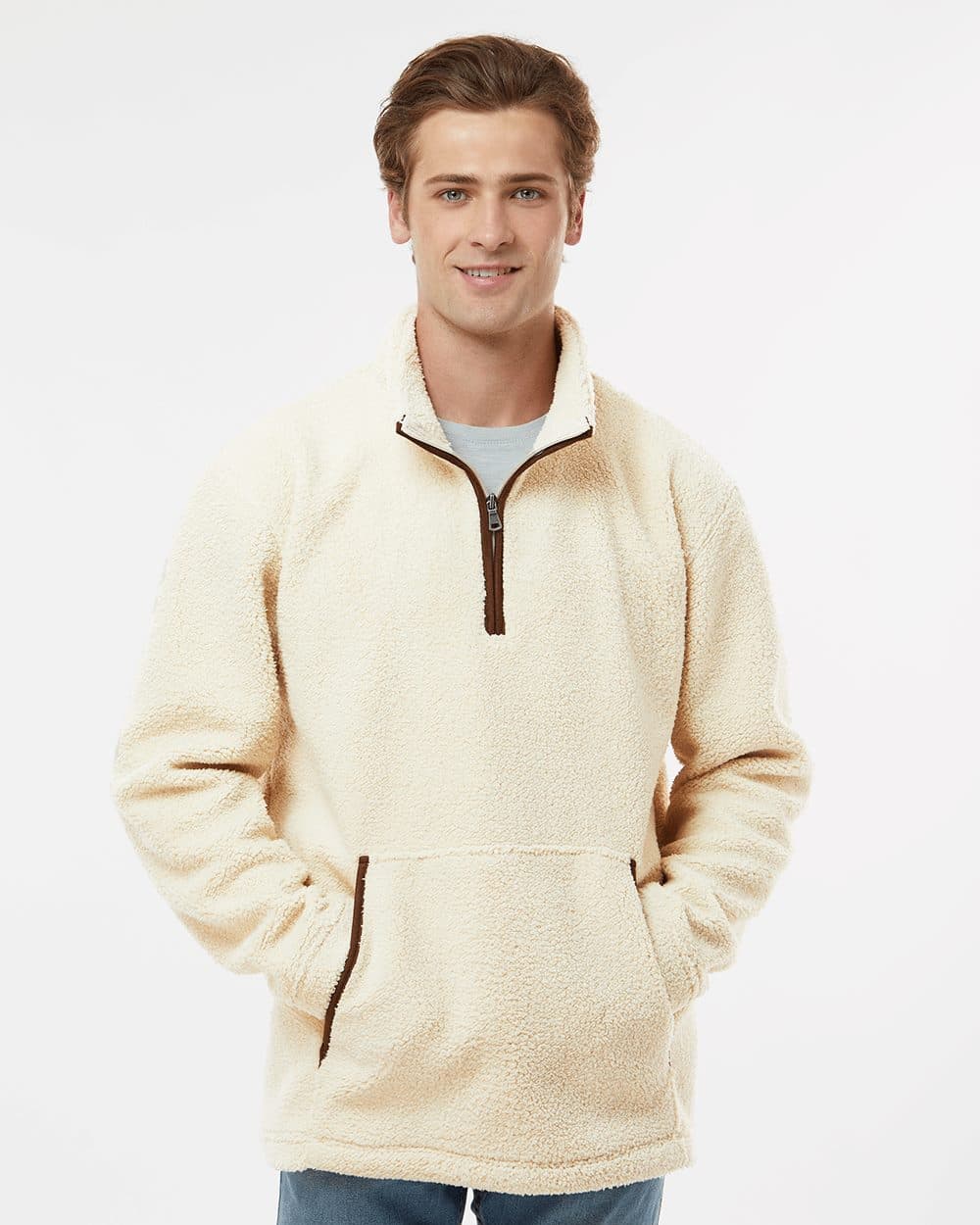 Image for Men's Everest Quarter-Zip Fleece Pullover - BM8510