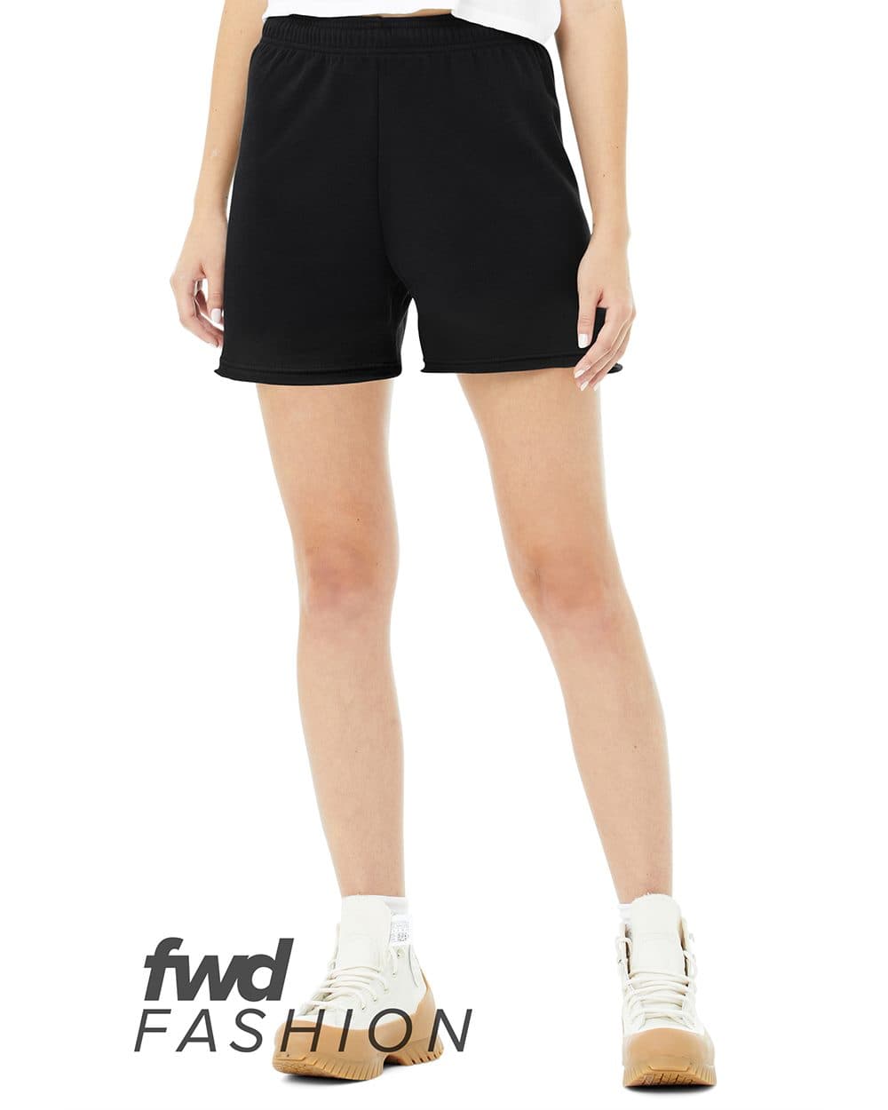 Image for FWD Fashion Women's Cutoff Fleece Shorts - 3797