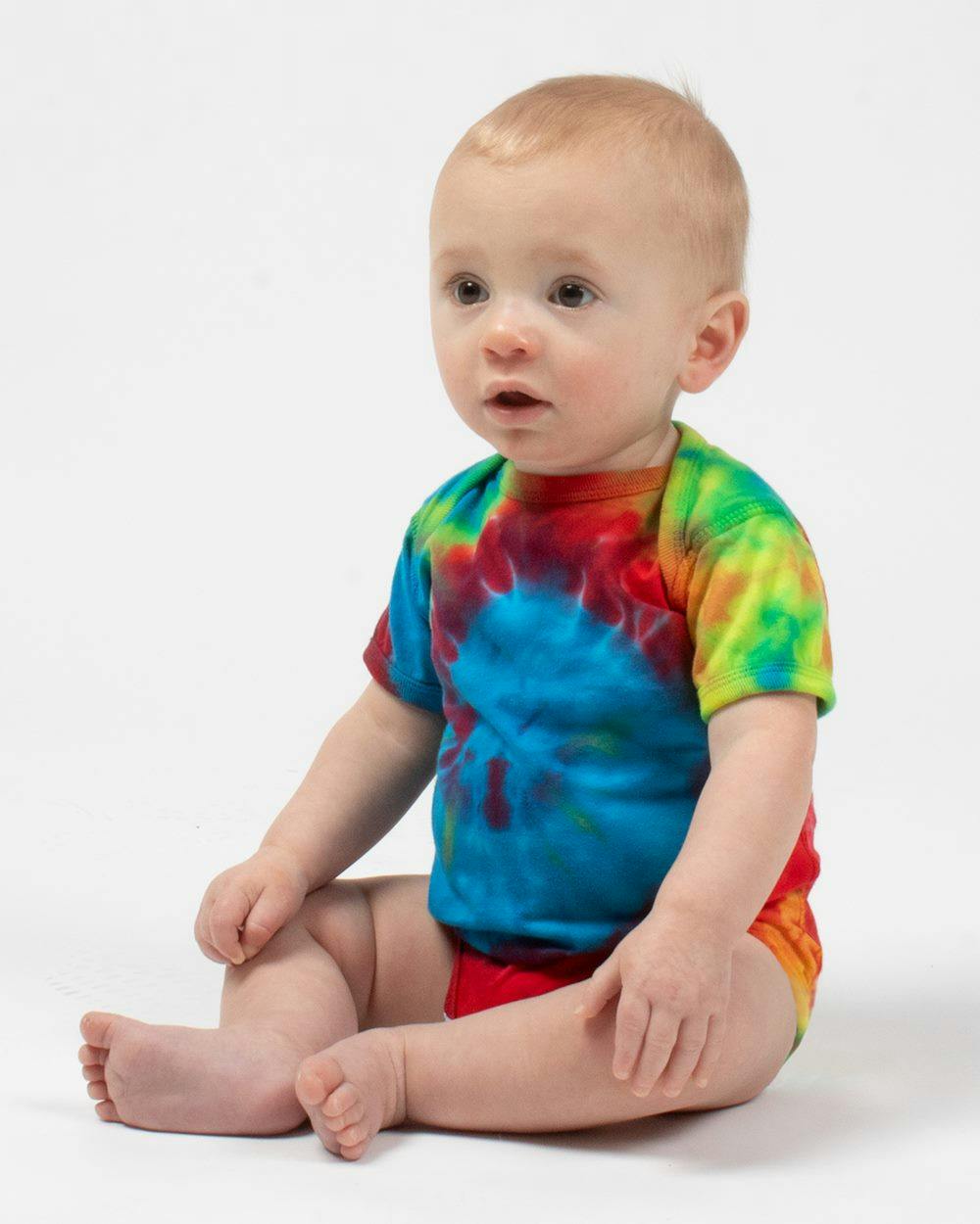 Image for Infant Spiral Tie-Dyed Onesie - 340MS