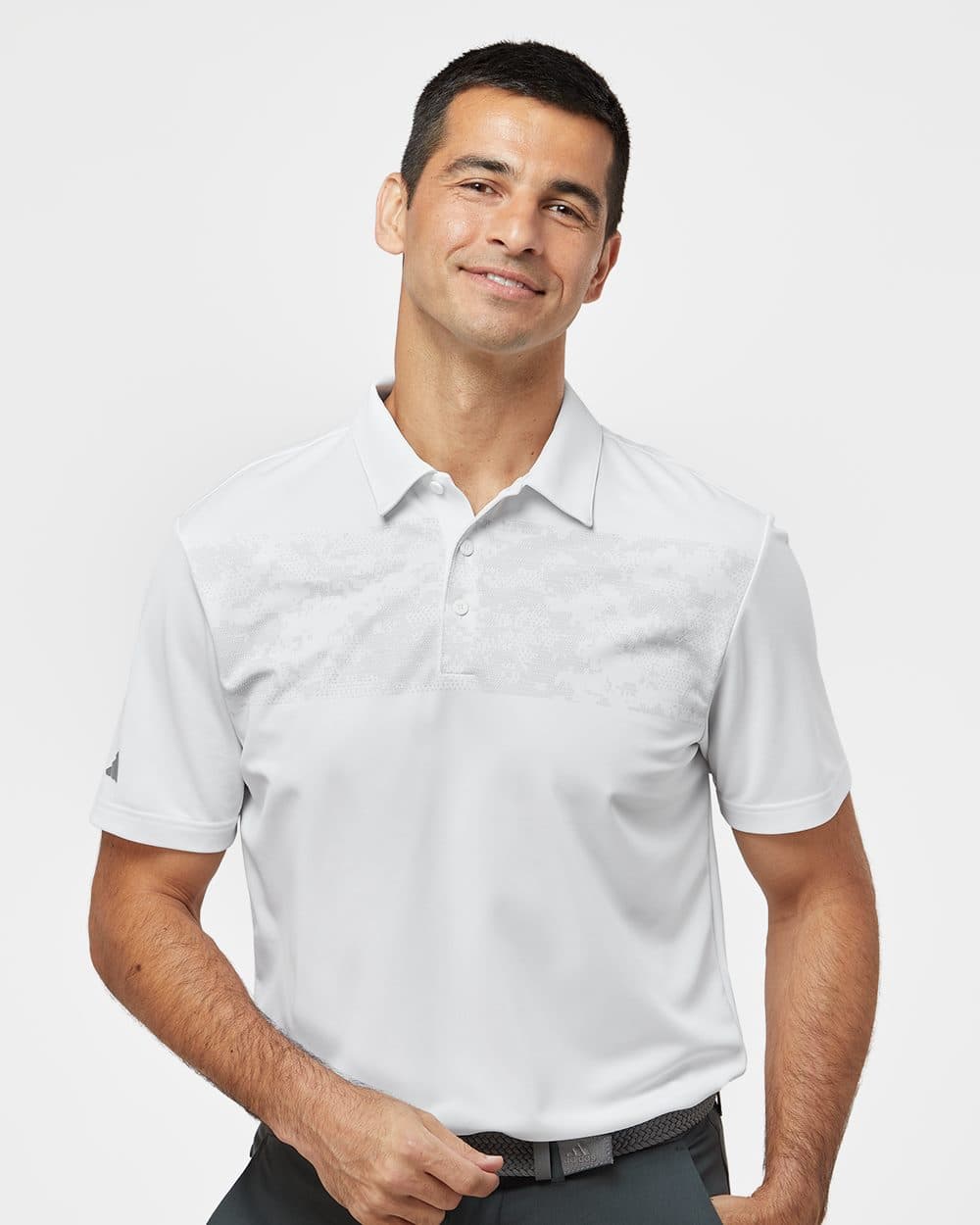 Image for Camo Chest Print Polo - A585