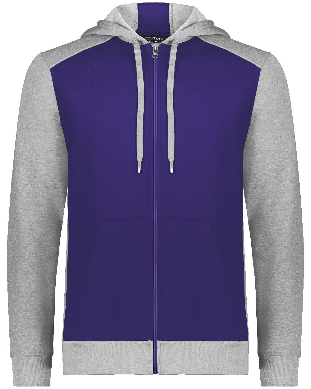 Image for Unisex Eco Revive™ Three-Season Triblend Fleece Full-Zip Hooded Sweatshirt - 6899