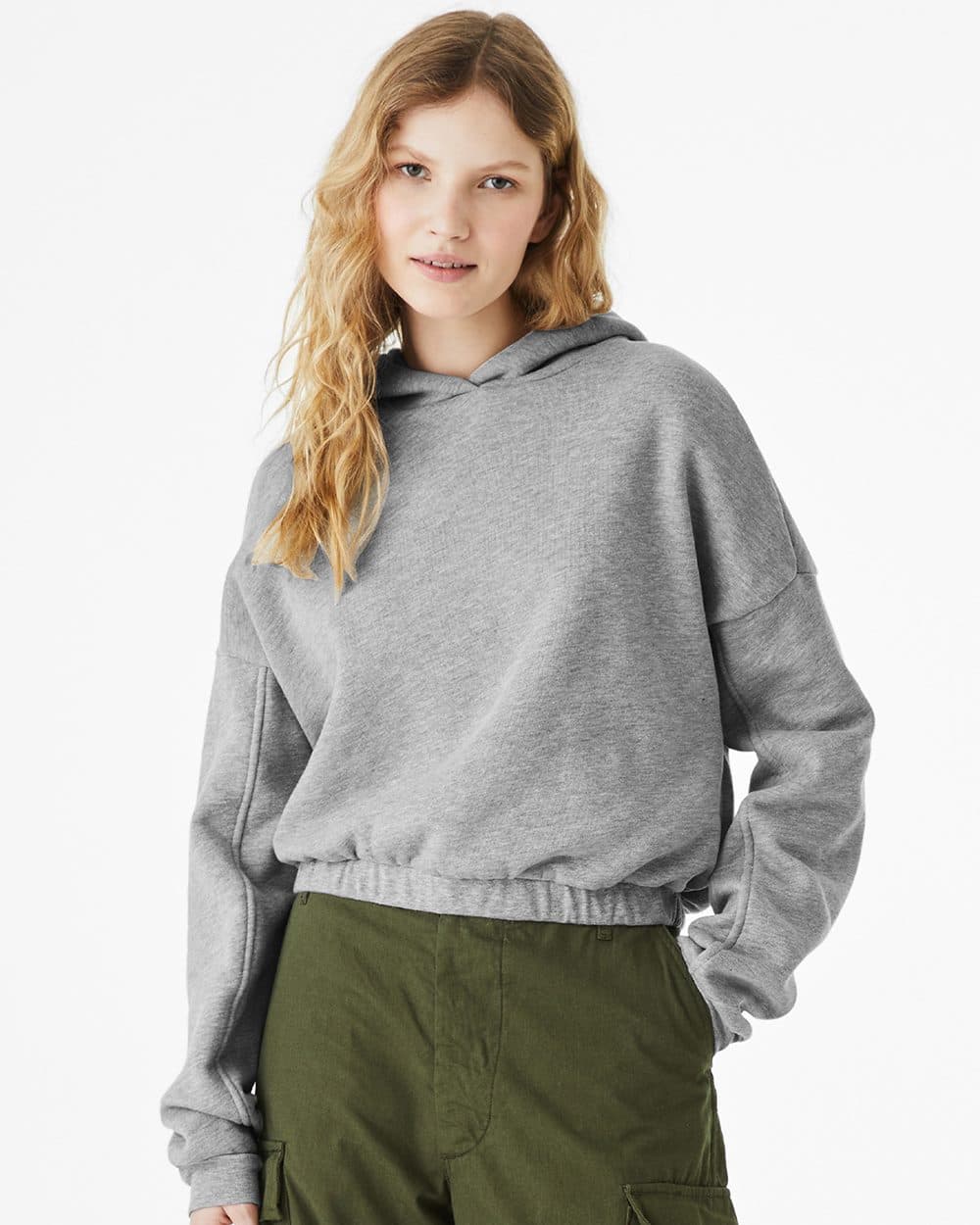 Image for Women's FWD Fashion Sponge Fleece Cinched Bottom Hoodie - 7506