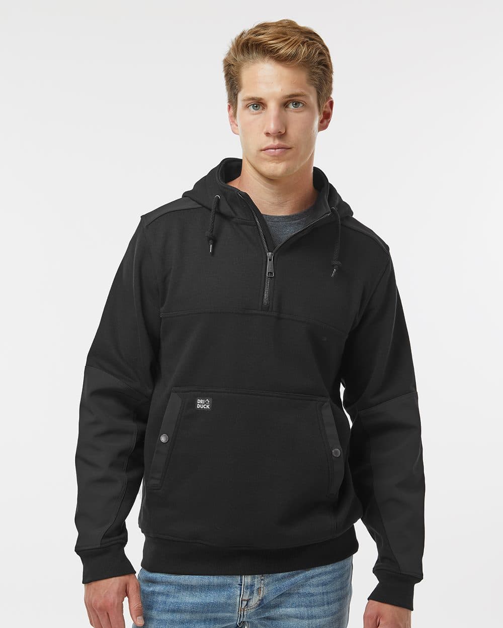 Image for Men's Mission Quarter-Zip Hooded Pullover - 7349