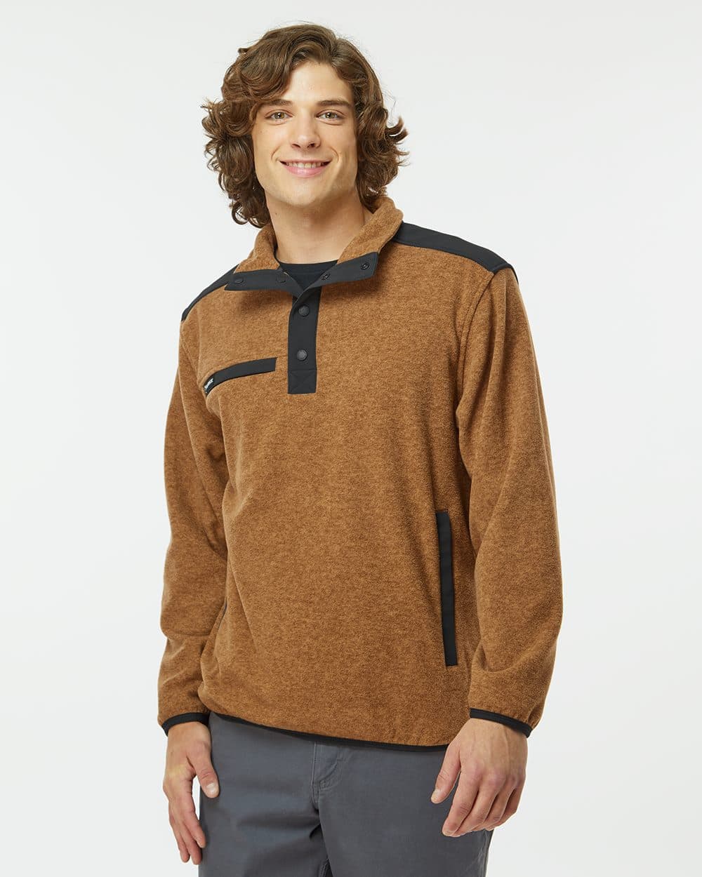 Image for Men's Ranger Melange Fleece Pullover - 7353