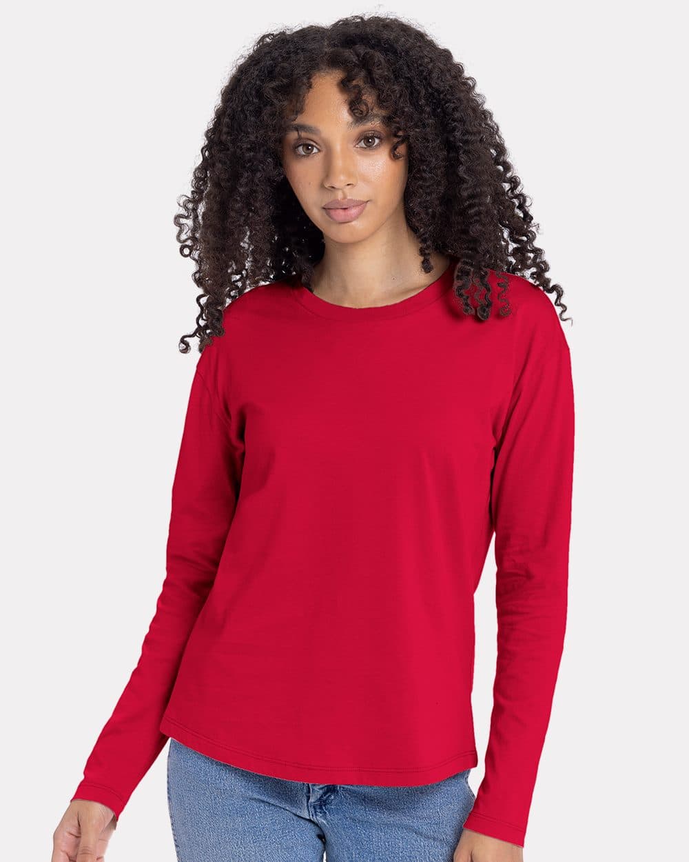 Image for Women's Cotton Relaxed Long Sleeve T-Shirt - 3911