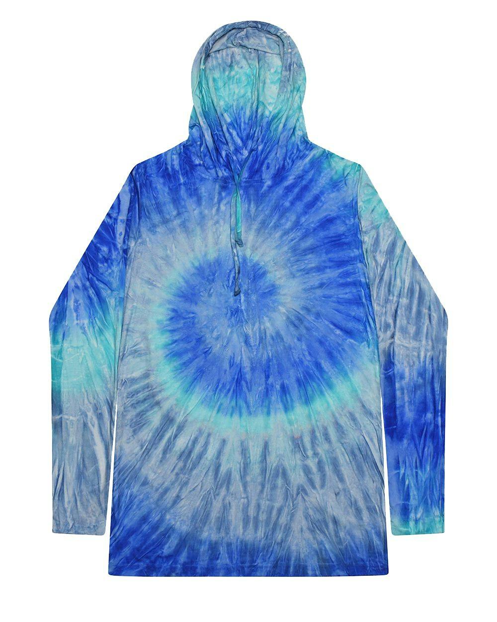 Image for Tie-Dyed Hooded Long Sleeve T-Shirt - 2777