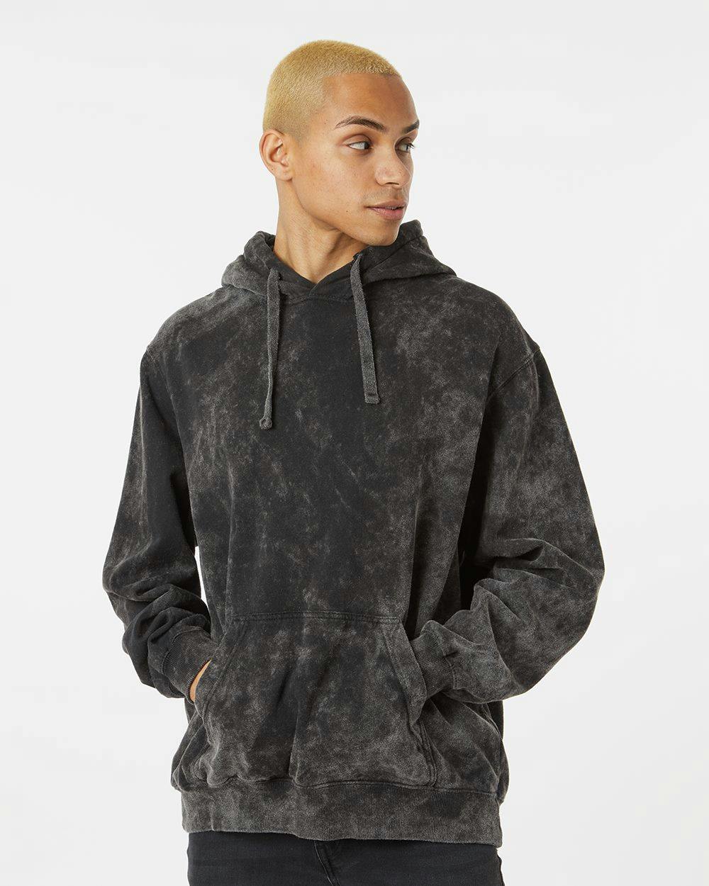 Image for Premium Fleece Mineral Wash Hooded Sweatshirt - 854MW
