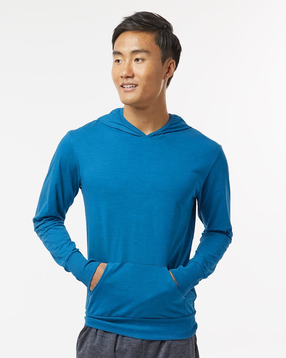 Image for Unisex RecycledSoft™ Hooded Long Sleeve T-Shirt - 4022