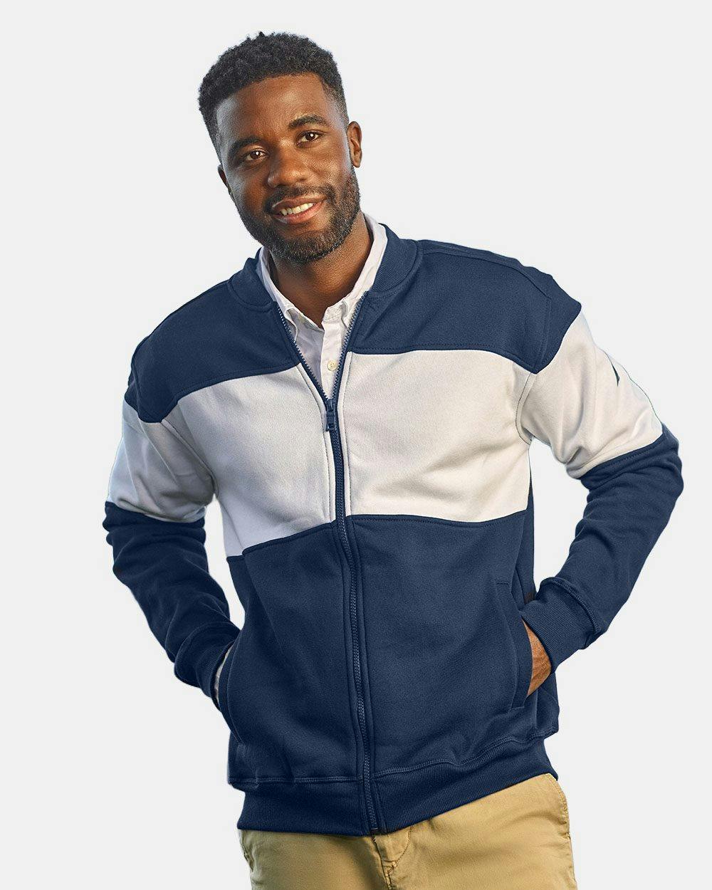 Image for Anchor Fleece Colorblocked Bomber Jacket - N17928