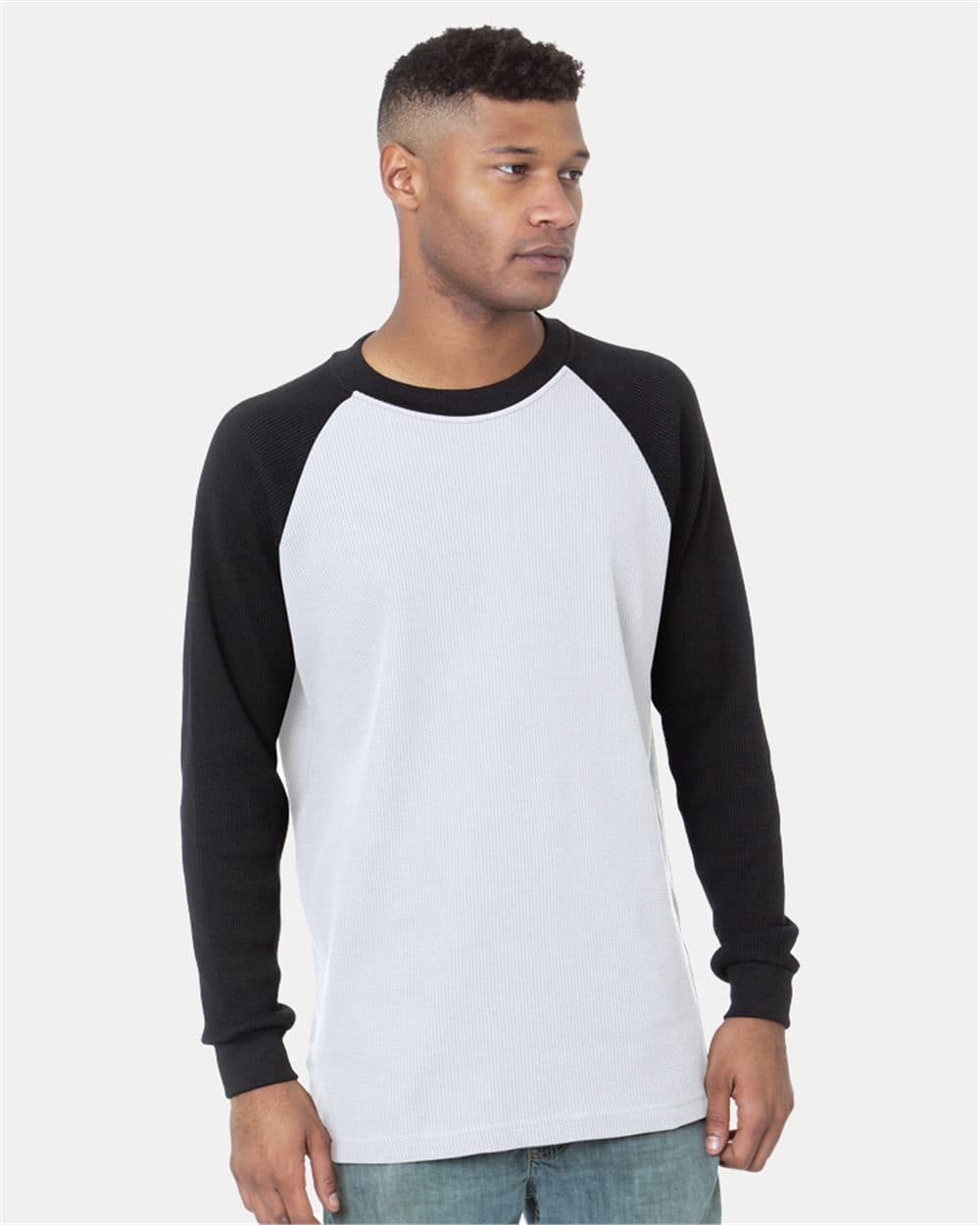 Image for USA-Made Heavyweight Waffle Knit Thermal Raglan T-Shirt - 8211