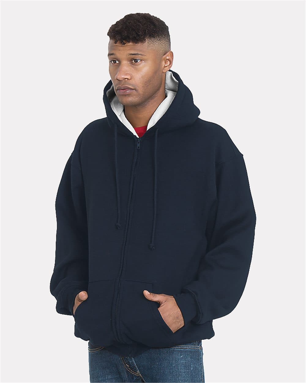 Image for Unisex USA-Made Super Heavy Thermal Lined Full-Zip Hooded Sweatshirt - 940