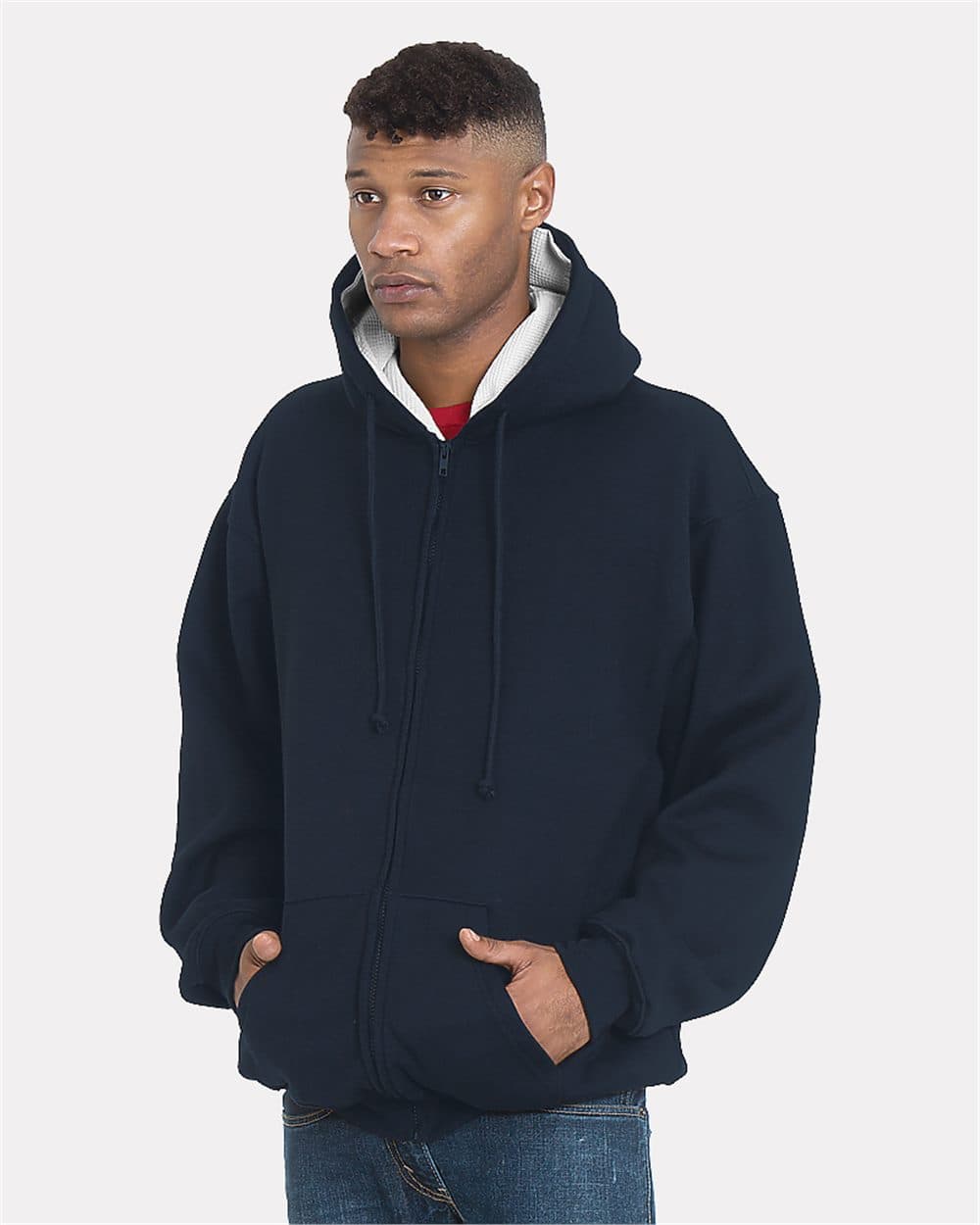 Image for USA-Made Super Heavy Thermal Lined Full-Zip Hooded Sweatshirt - 940