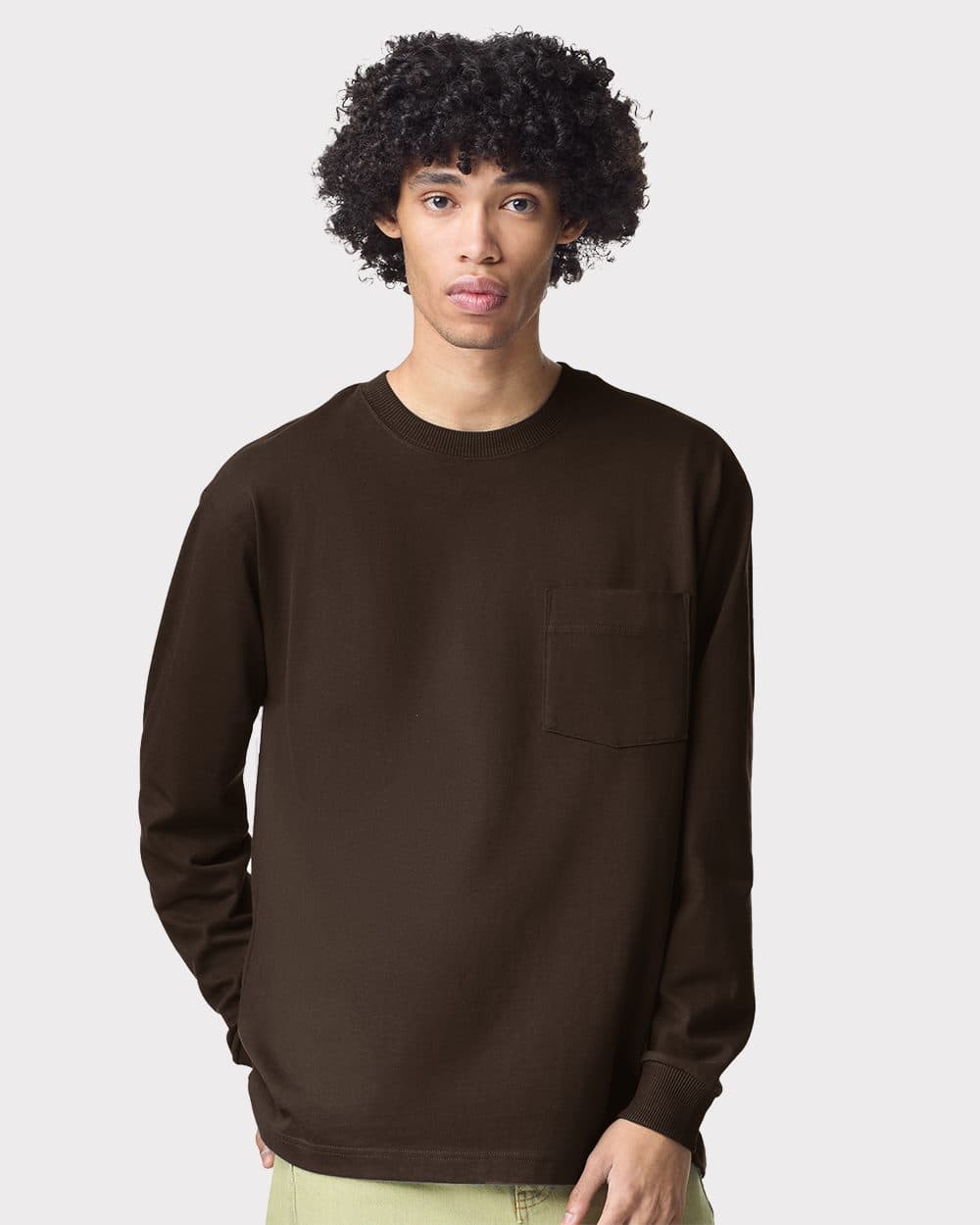 Image for Super Heavyweight Long Sleeve Pocket Tee - 9410