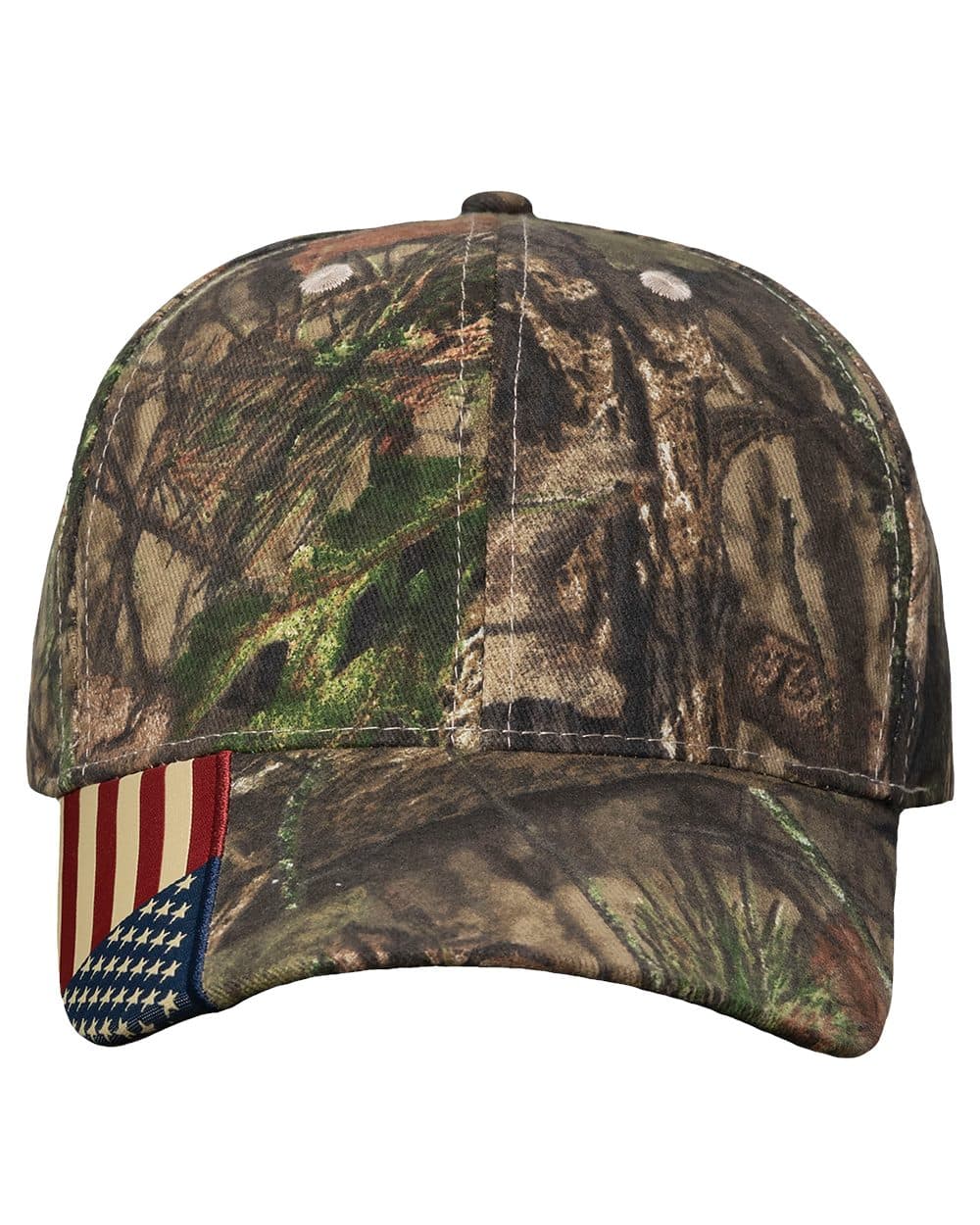 Image for Camo Woven USA Flag Cap - LC350