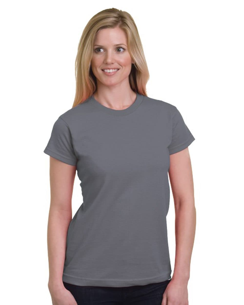 Image for Women's USA-Made Fine Jersey T-Shirt - 5850