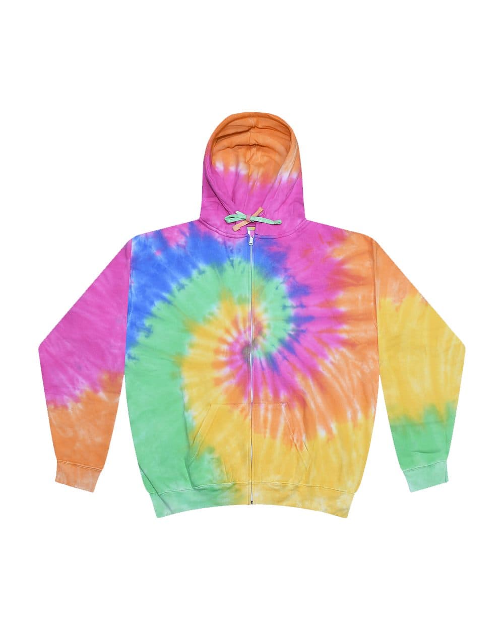 Image for Tie-Dyed Full-Zip Hooded Sweatshirt - 8888