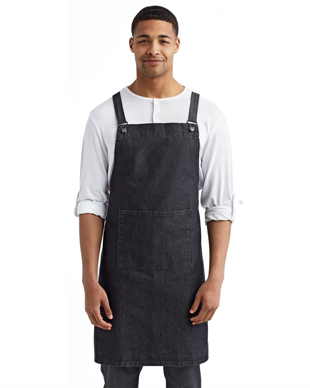 Image for Cross Back Barista Apron with Pocket - RP129