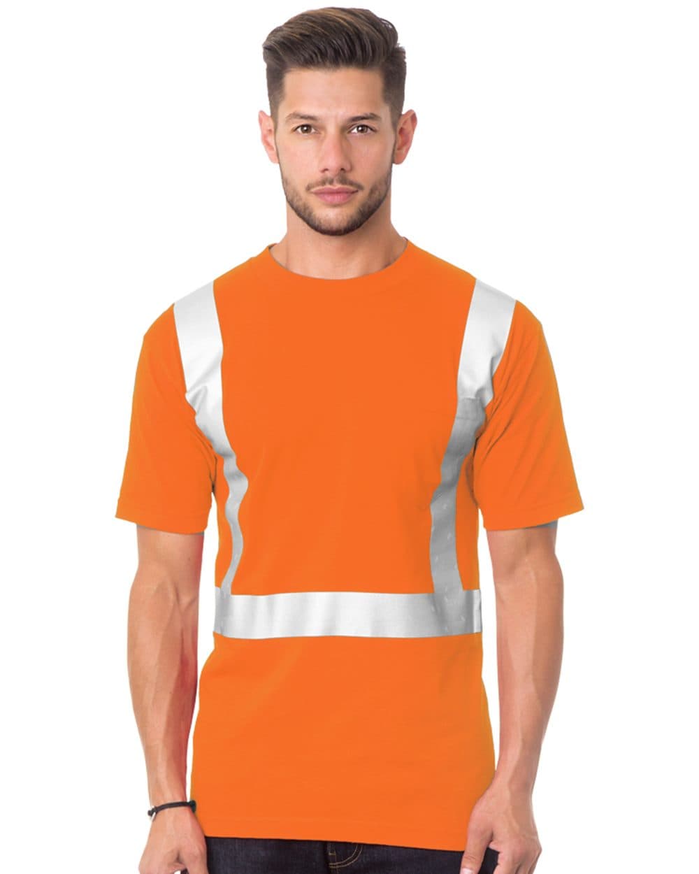 Image for Men's USA-Made 50/50 High Visibility Pocket T-Shirt - 3772