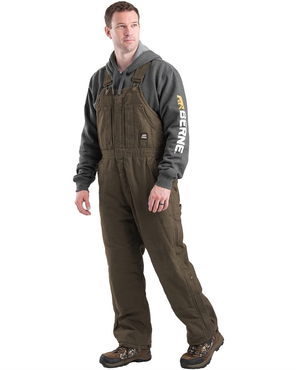 Image for Men's Heartland Insulated Washed Duck Bib Overall - B377