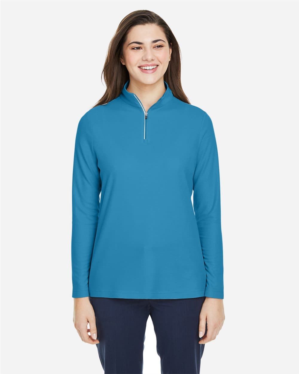 Image for Women's Fusion ChromaSoft™ Pique Quarter-Zip Pullover - CE405W