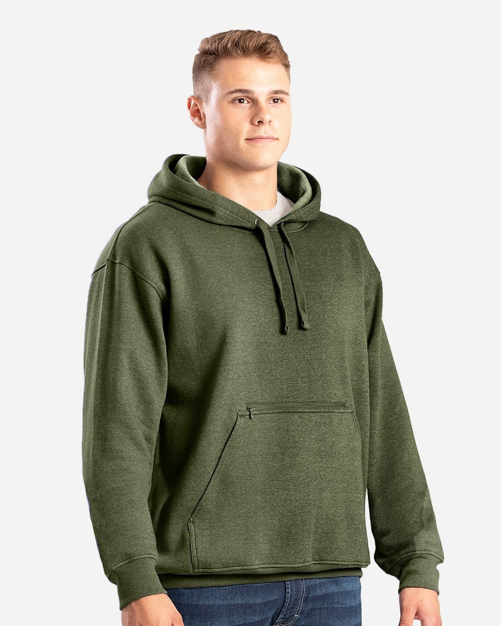 Image for Men's Heritage Zippered Pocket Hooded Pullover Sweatshirt - SP418