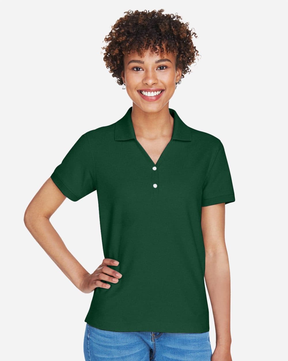 Image for Women's Pima Piqué Polo - D100W