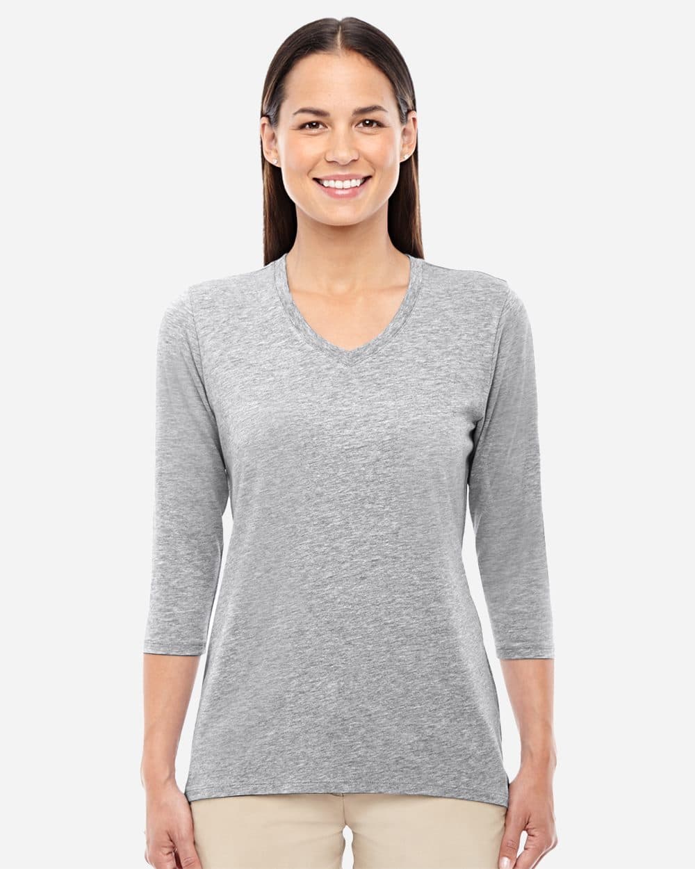 Image for Women's Perfect Fit™ Bracelet-Length V-Neck Top - DP184W