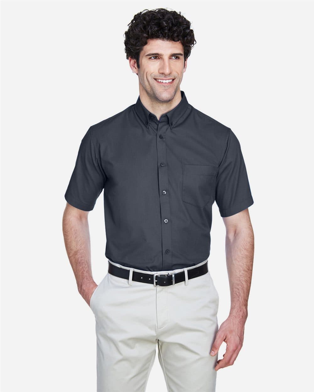 Image for Optimum Short Sleeve Twill Dress Shirt - 88194