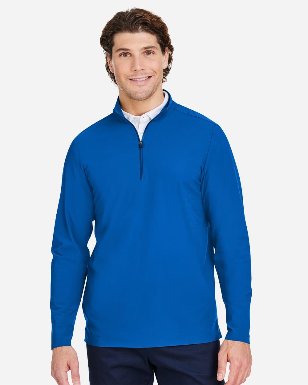 Image for Men's CrownLux Performance® Windsor Welded Quarter-Zip Pullover - DG410
