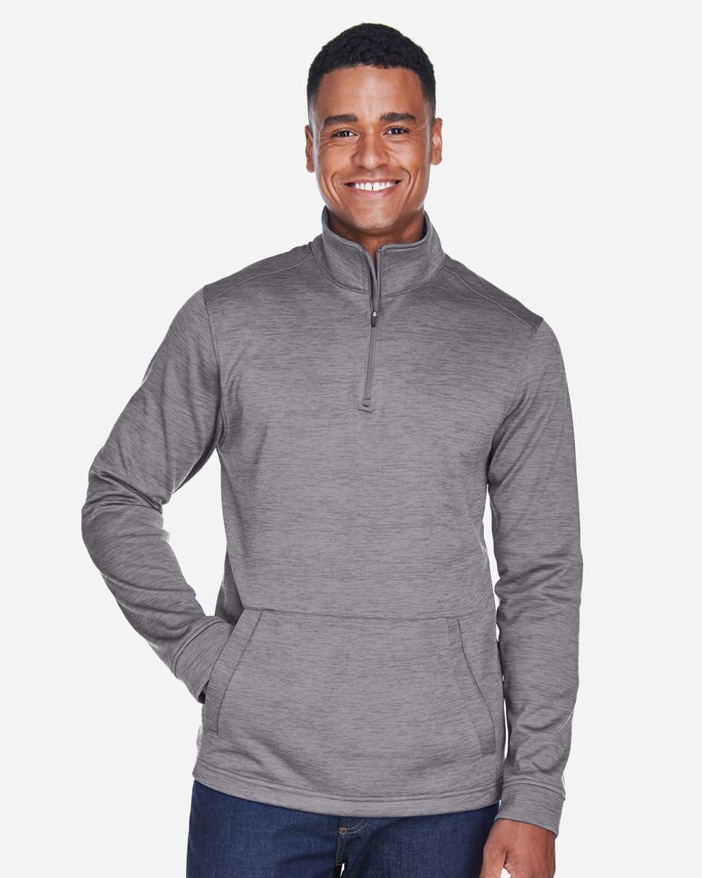 Image for Men's Newbury Mélange Fleece Quarter-Zip Pullover - DG798
