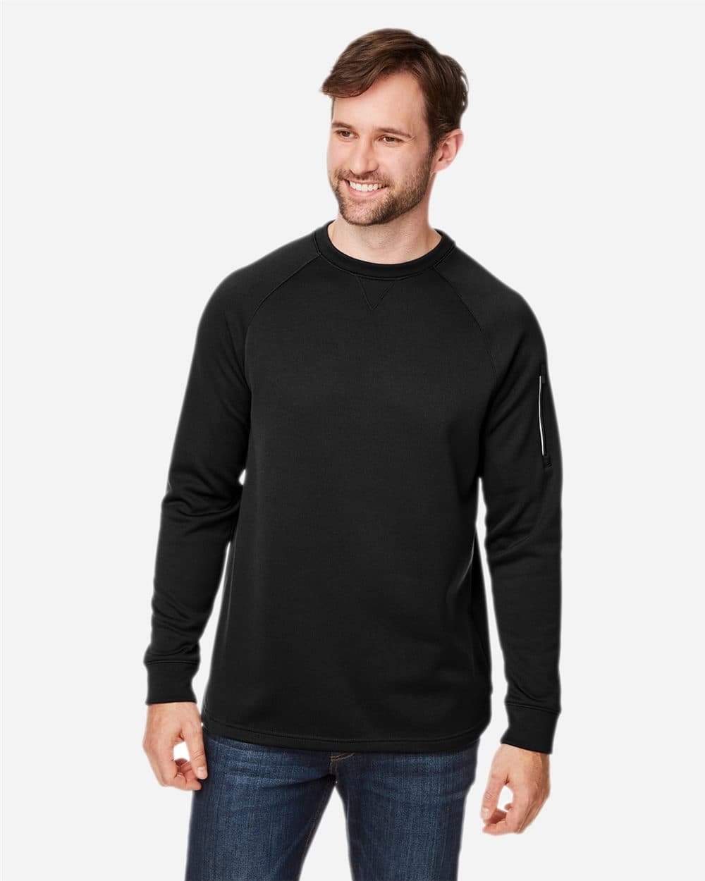 Image for Unisex Fusion ChromaSoft™ Fleece Crewneck Pullover - CE800