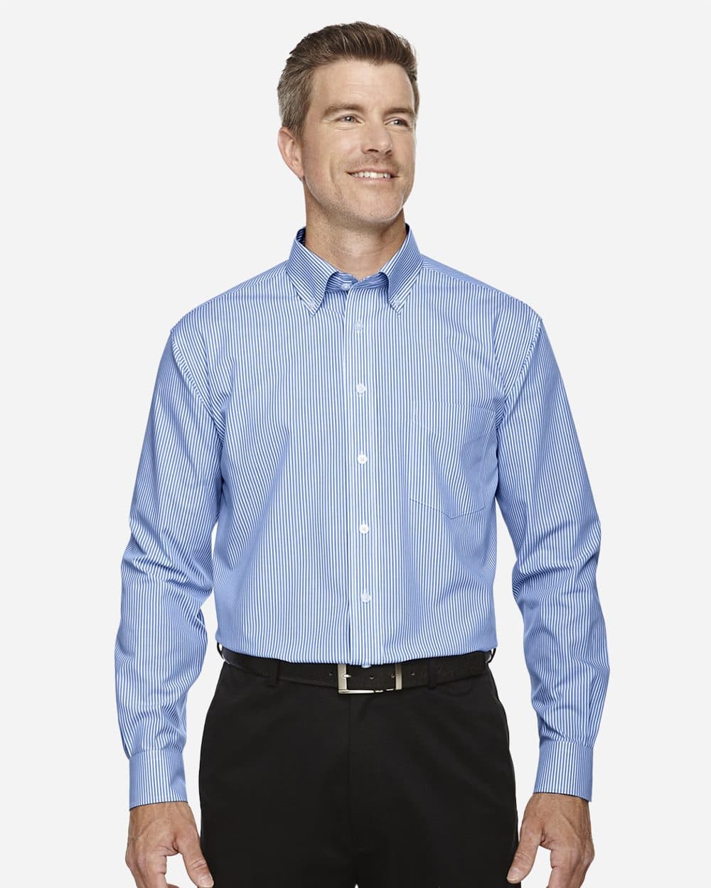 Image for Crown Collection® Banker Stripe Woven Dress Shirt - D645