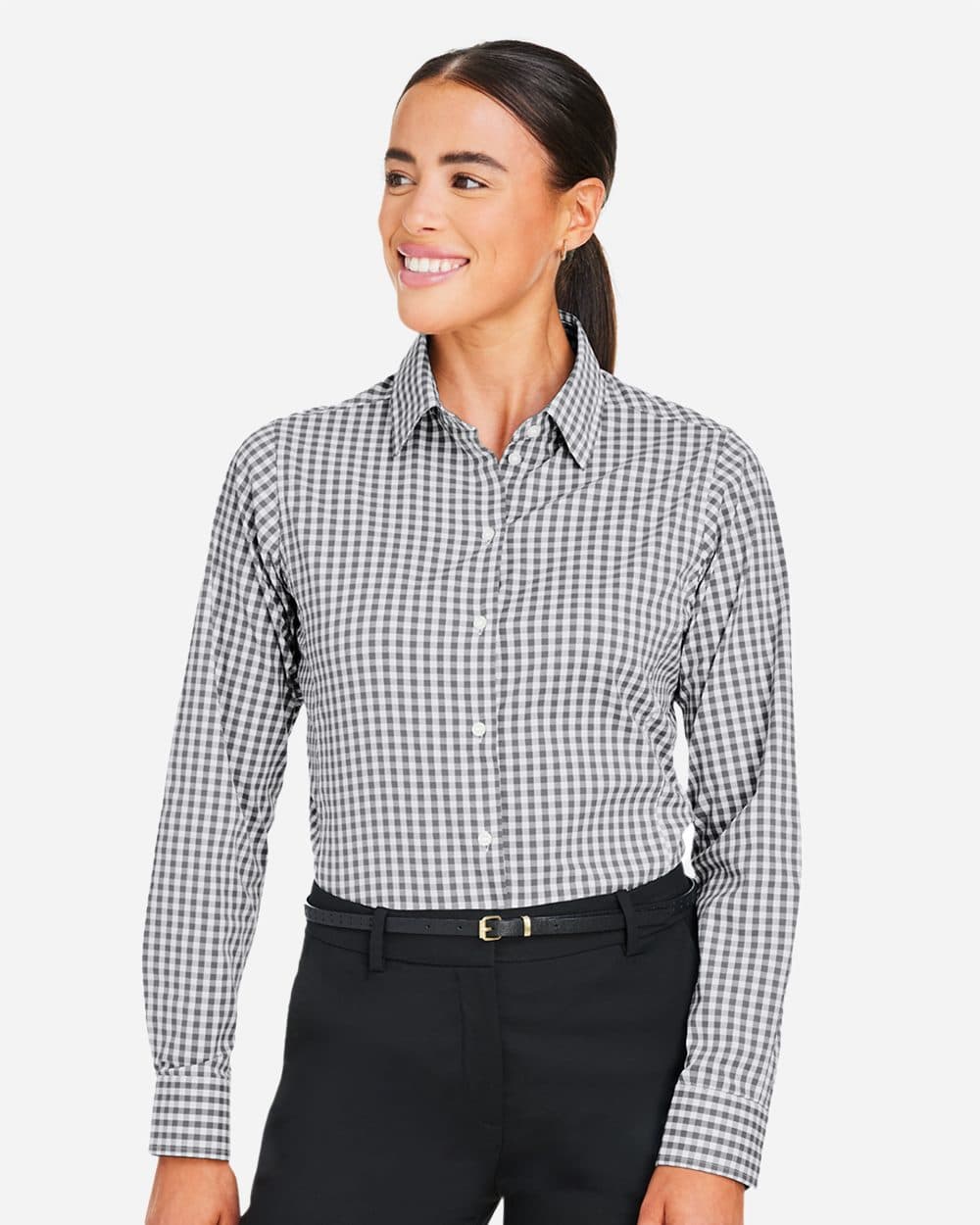 Image for Women's CrownLux Performance® Gingham Dress Shirt - DG536W