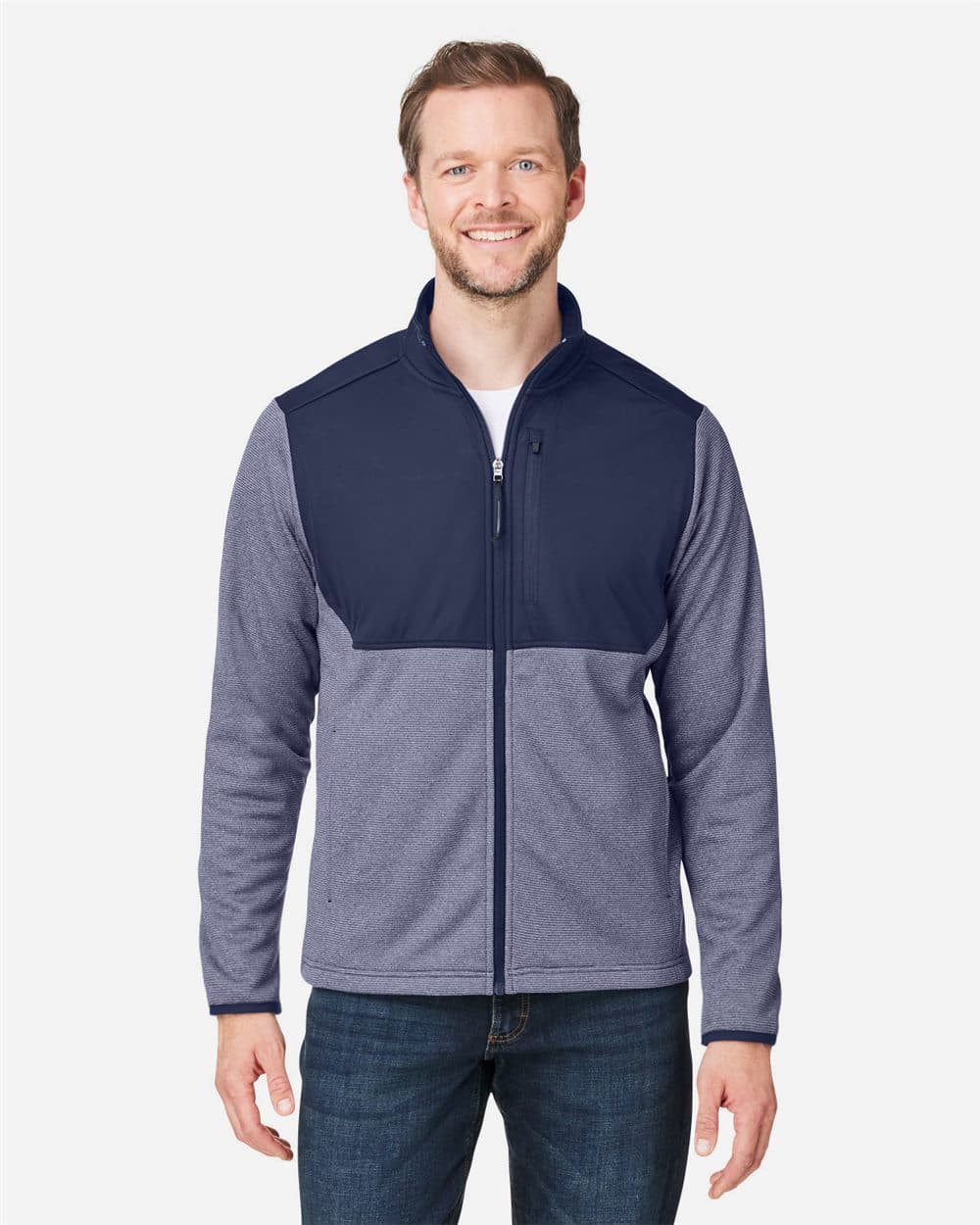 Image for Men's Venture Heathered Stripe Hybrid Jacket - CE74