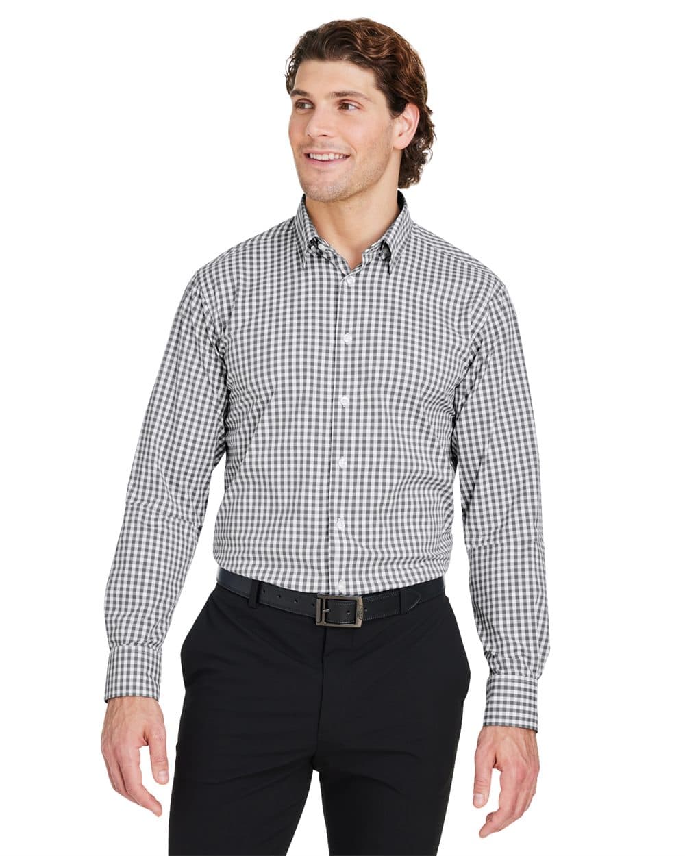 Image for CrownLux Performance® Gingham Dress Shirt - DG536