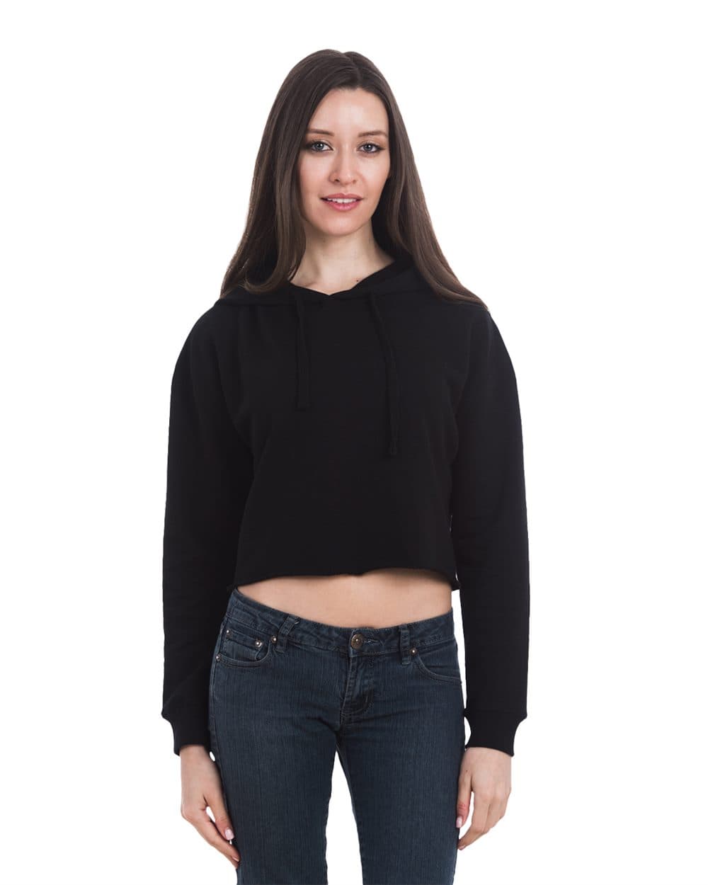 Image for Women's Cropped Fleece Hoodie - LS12000