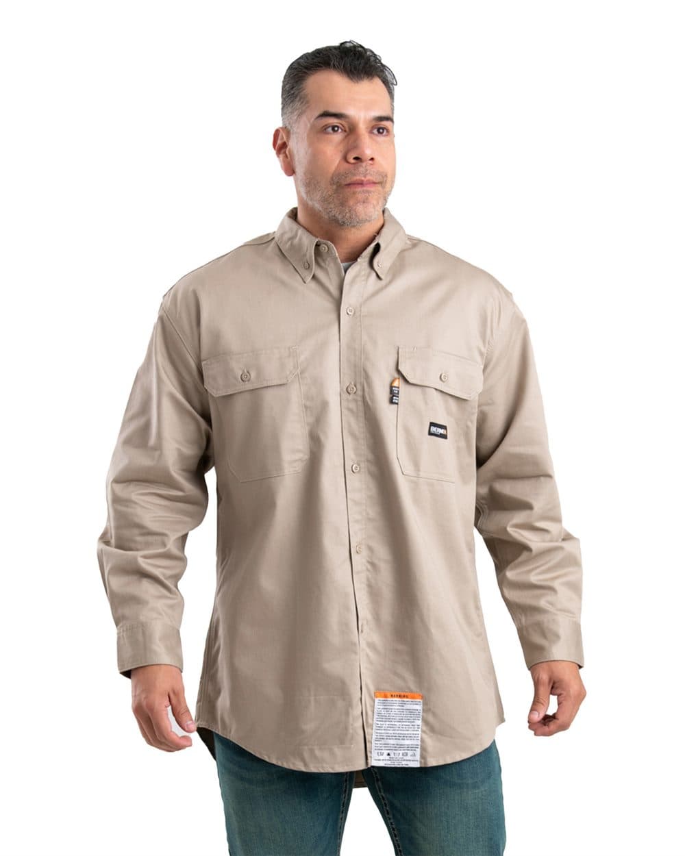 Image for Men's Tall Flame-Resistant Button Down Work Shirt - FRSH10T
