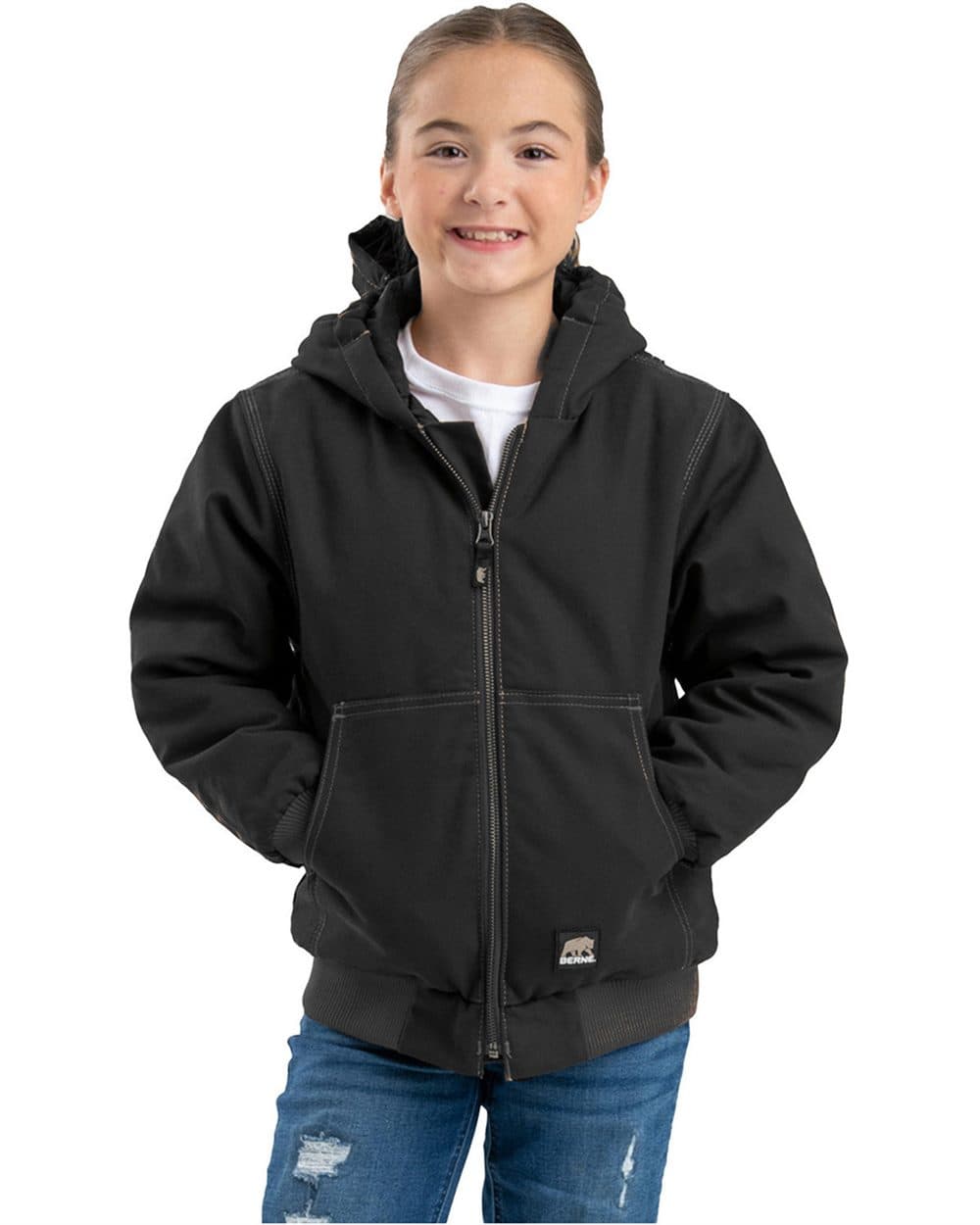 Image for Youth Highland Softstone Duck Hooded Jacket - BHJ61